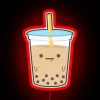 Bubbly Goodness Guaranteed: Vibrant Neon Sign for Boba Lovers