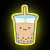 Customizable Color-Changing RGB Neon Sign for Boba Milk Tea Shops