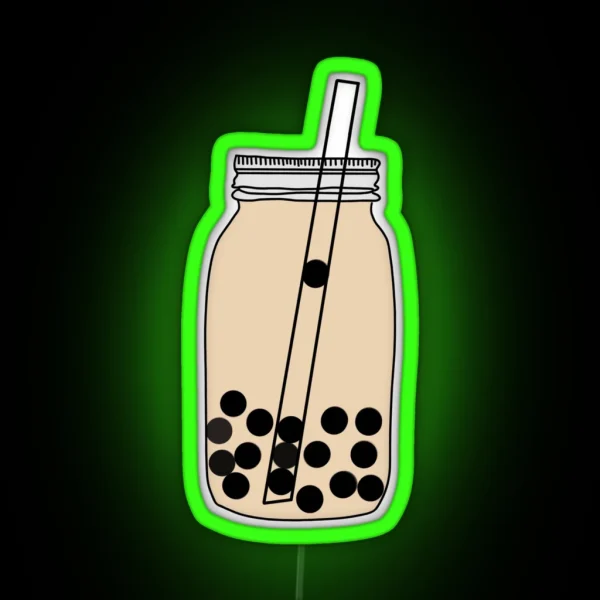 Boba Milk Tea RGB Neon Sign