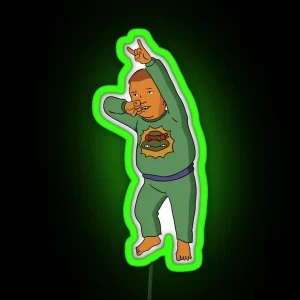 Bobby Hill Teenage Mutant Ninja Turtles Pajamas RGB Neon Sign