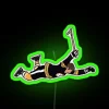 Classic Boston Bruins Bobby Orr Diving Save Neon Wall Sign