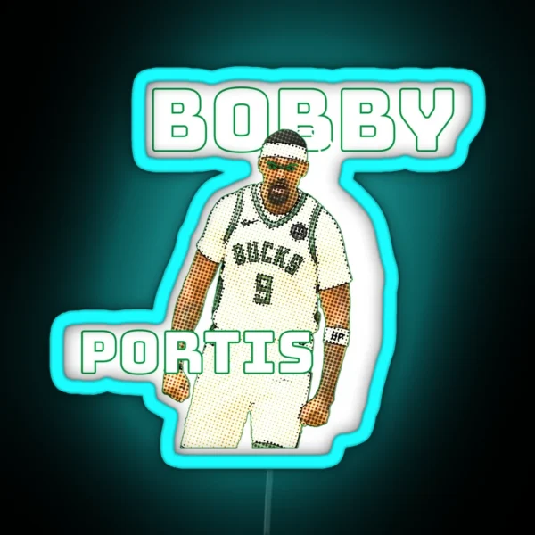 Bobby Portis New Design Comic Effect Awesome Design RGB Neon Sign