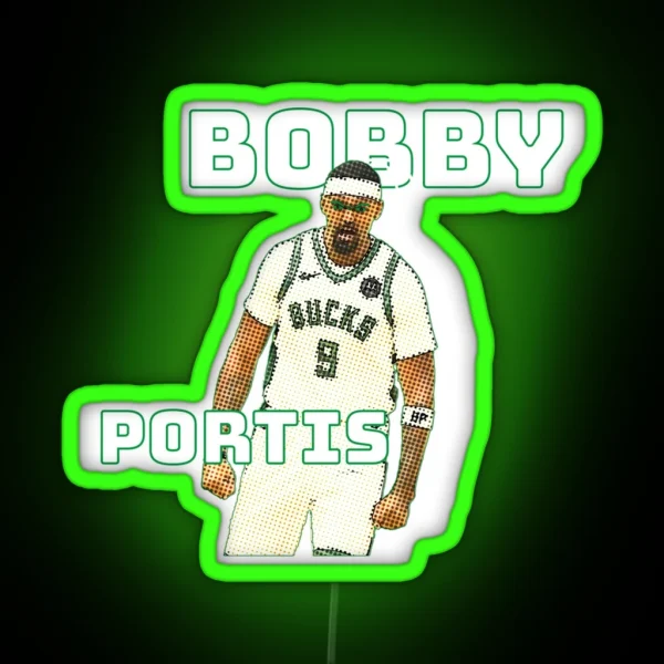 Bobby Portis New Design Comic Effect Awesome Design RGB Neon Sign
