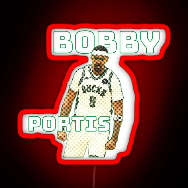 Bobby Portis New Design Comic Effect Awesome Design RGB Neon Sign