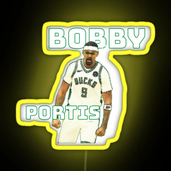Bobby Portis New Design Comic Effect Awesome Design RGB Neon Sign