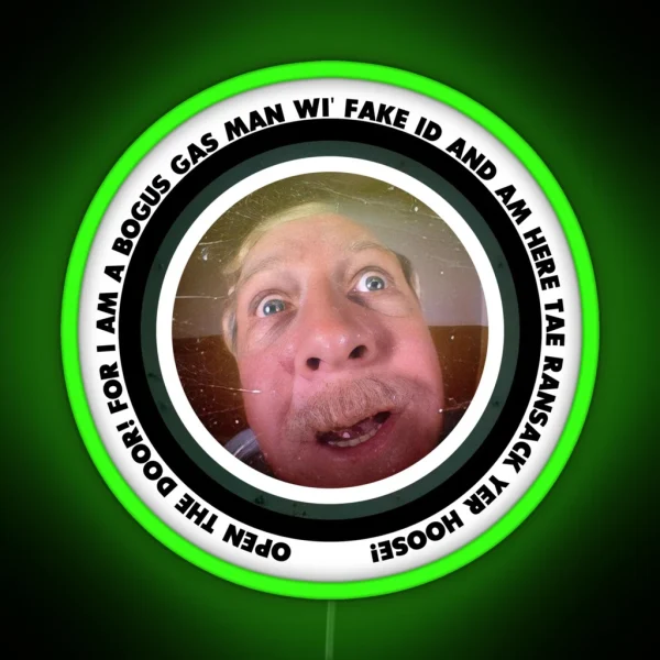 Bogus Gasman Wi A Fake ID RGB Neon Sign