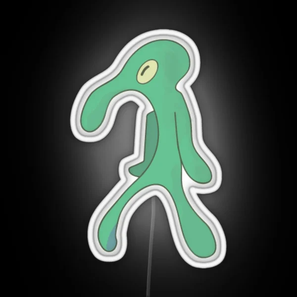 BOLD AND BRASH SQUIDWARD RGB Neon Sign