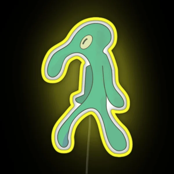 BOLD AND BRASH SQUIDWARD RGB Neon Sign