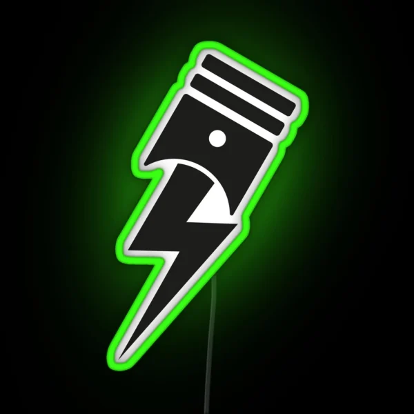 Bolt Piston RGB Neon Sign