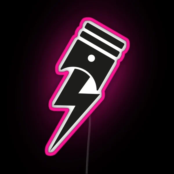 Bolt Piston RGB Neon Sign