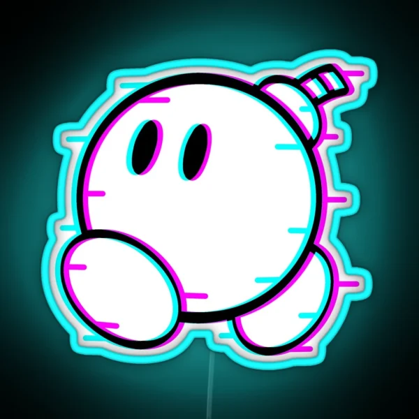 Bomb Glitch RGB Neon Sign