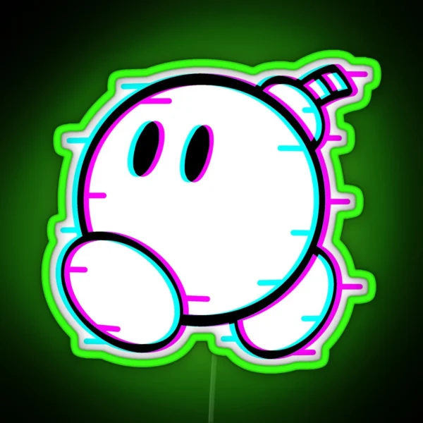 Bomb Glitch RGB Neon Sign