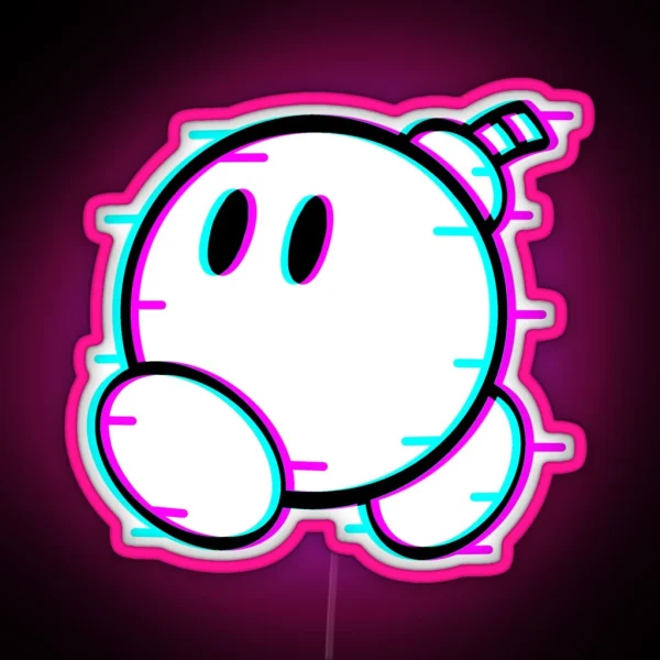 Bomb Glitch RGB Neon Sign