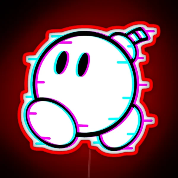 Bomb Glitch RGB Neon Sign