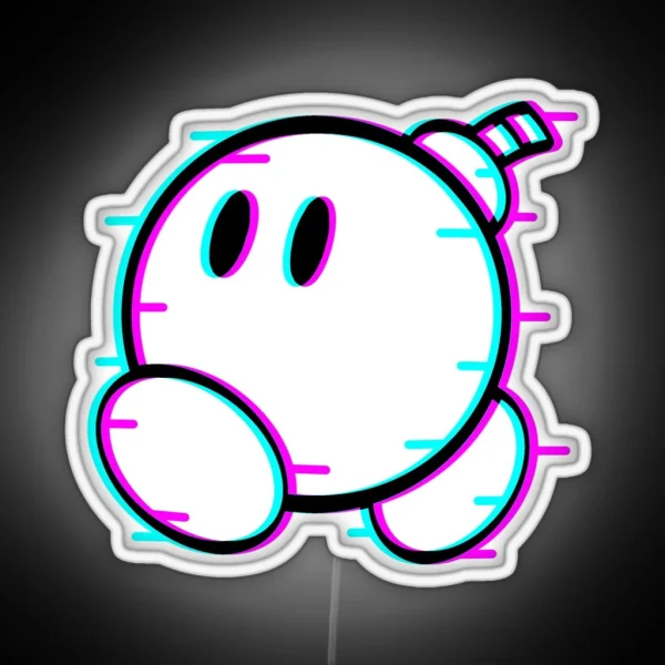 Bomb Glitch RGB Neon Sign