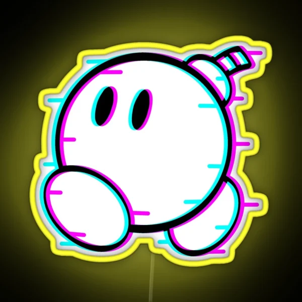 Bomb Glitch RGB Neon Sign