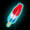 Colorful vintage vibe neon sign featuring iconic Bomb Pop design