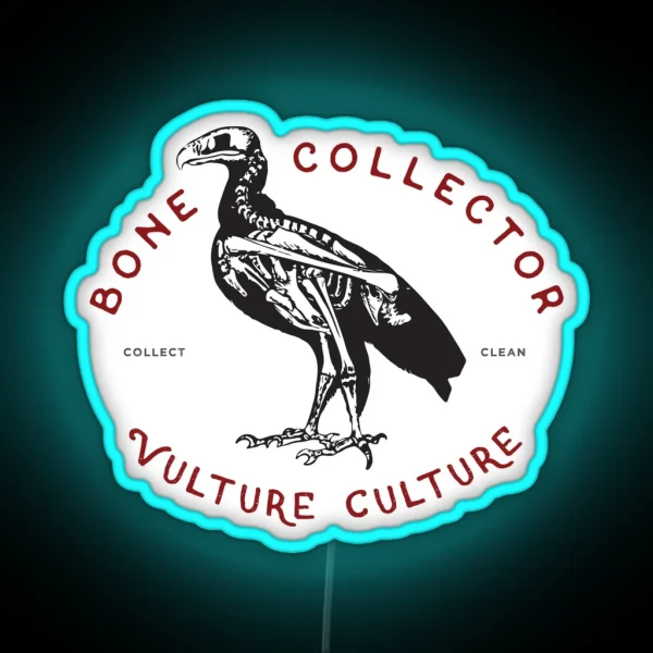 Bone Collector Vulture Culture RGB Neon Sign