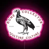 Customizable Bone Collector Vulture Culture Neon Sign with RGB Color Option