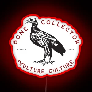 Bone Collector Vulture Culture RGB Neon Sign