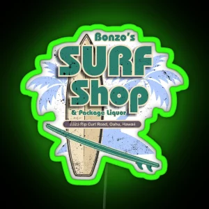 Bonzo S Surf Shop RGB Neon Sign