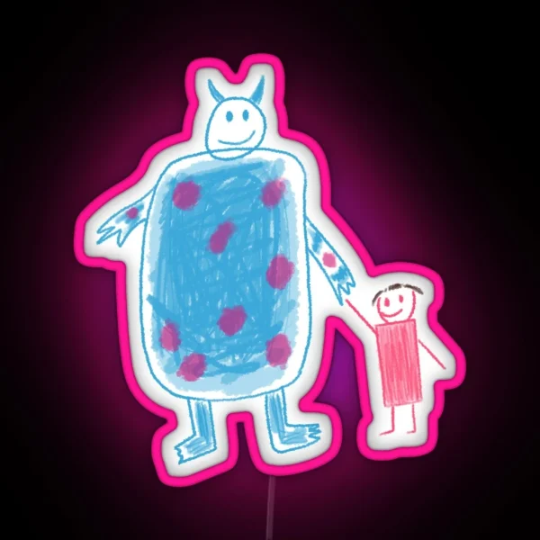 Boo And Kitty RGB Neon Sign