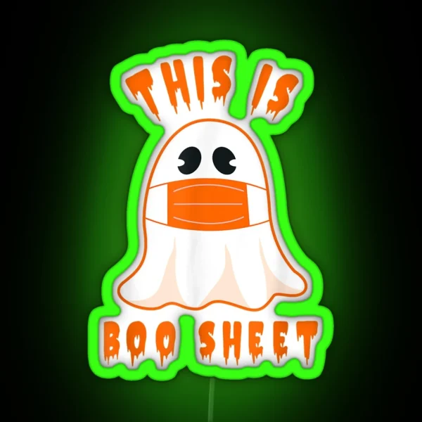 Boo Bees Couples Halloween Costume RGB Neon Sign