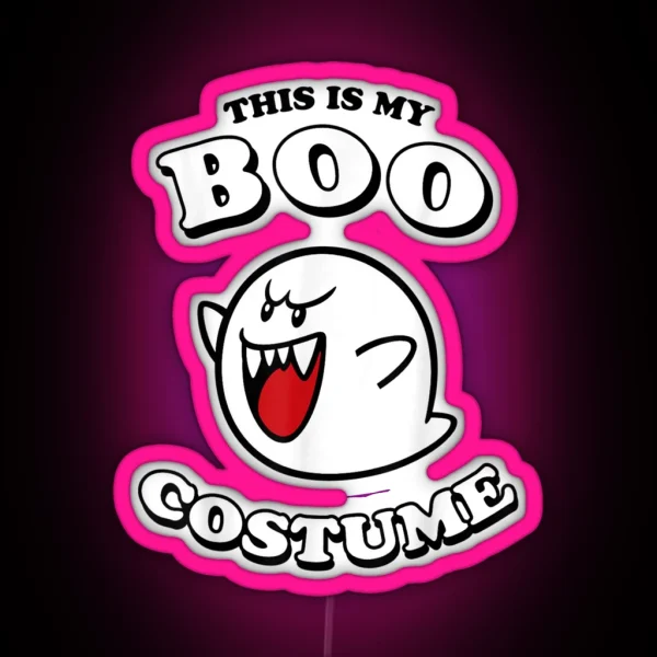 Boo Bees Couples Halloween Costume RGB Neon Sign