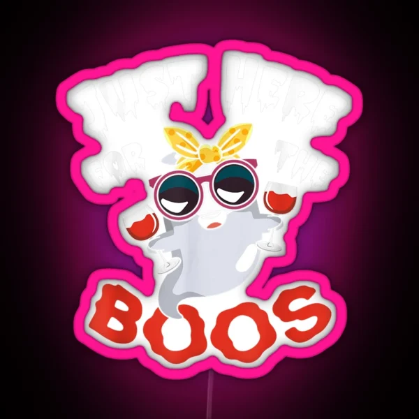 Boo Bees Couples Halloween Costume RGB Neon Sign