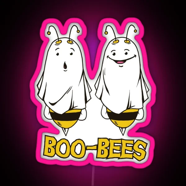 Boo Bees Design Gift Idea RGB Neon Sign