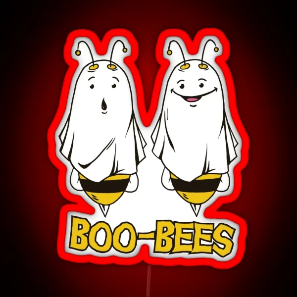 Boo Bees Design Gift Idea RGB Neon Sign