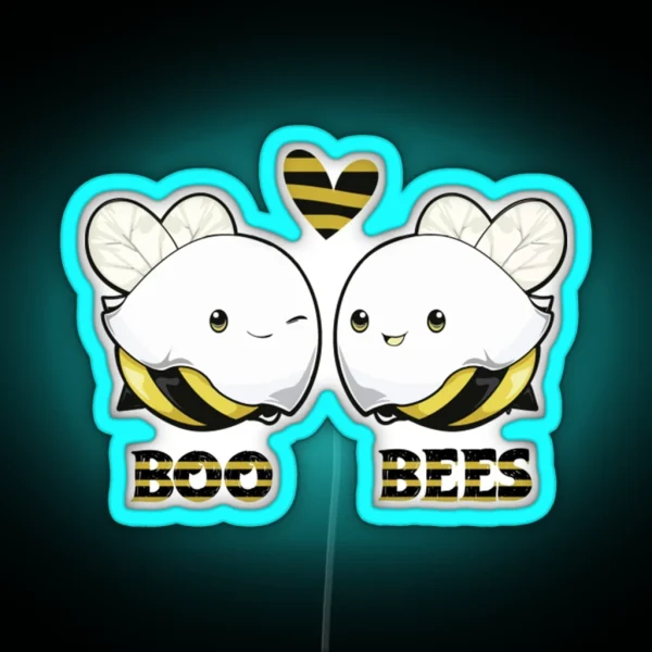 Boo Bees Halloween BOO BEES RGB Neon Sign