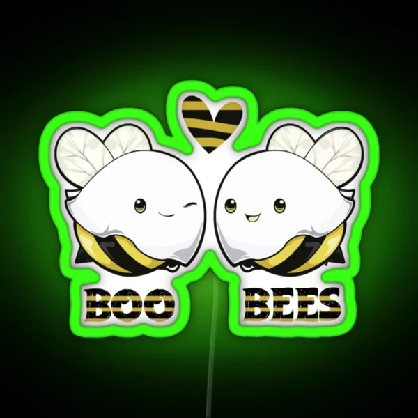 Boo Bees Halloween BOO BEES RGB Neon Sign