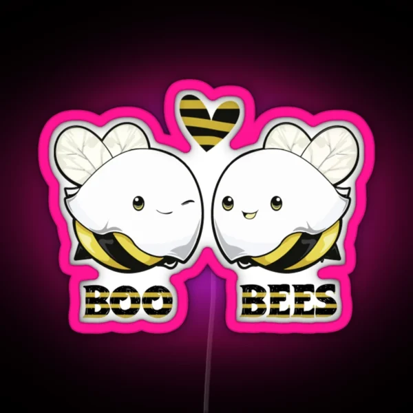 Boo Bees Halloween BOO BEES RGB Neon Sign