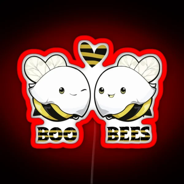 Boo Bees Halloween BOO BEES RGB Neon Sign