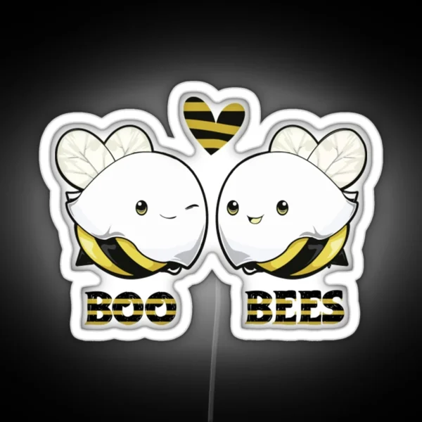 Boo Bees Halloween BOO BEES RGB Neon Sign