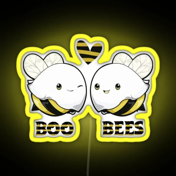 Boo Bees Halloween BOO BEES RGB Neon Sign