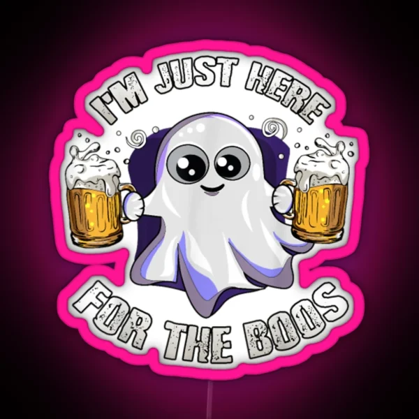 Boo Bees Nurse Couples Halloween RGB Neon Sign