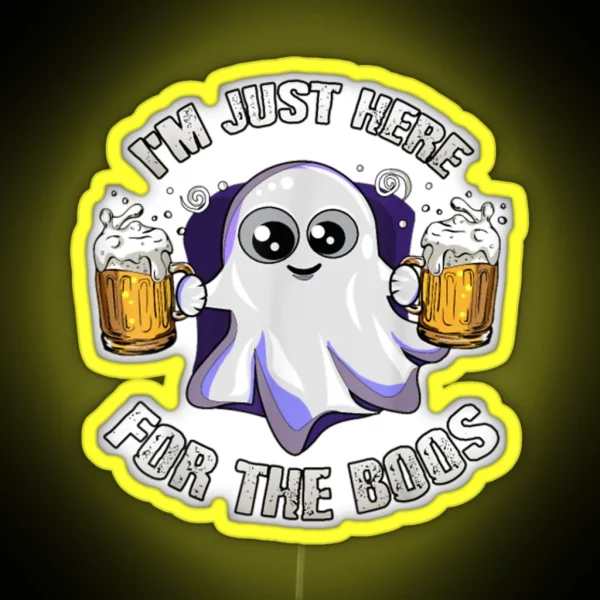 Boo Bees Nurse Couples Halloween RGB Neon Sign