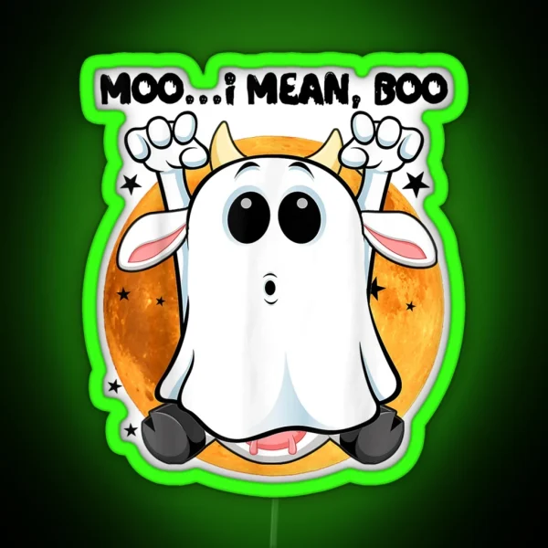 Boo Bees Nurse Couples Halloween RGB Neon Sign