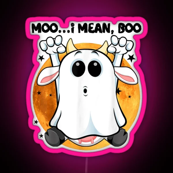 Boo Bees Nurse Couples Halloween RGB Neon Sign