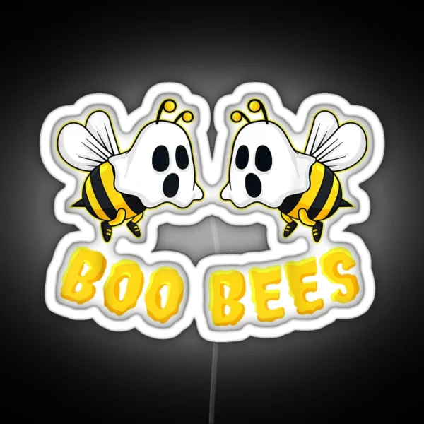 Boo Bees Nurse Couples Halloween RGB Neon Sign