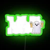 Halloween Neon Sign Featuring Boo Bees Nursing Loving Couples