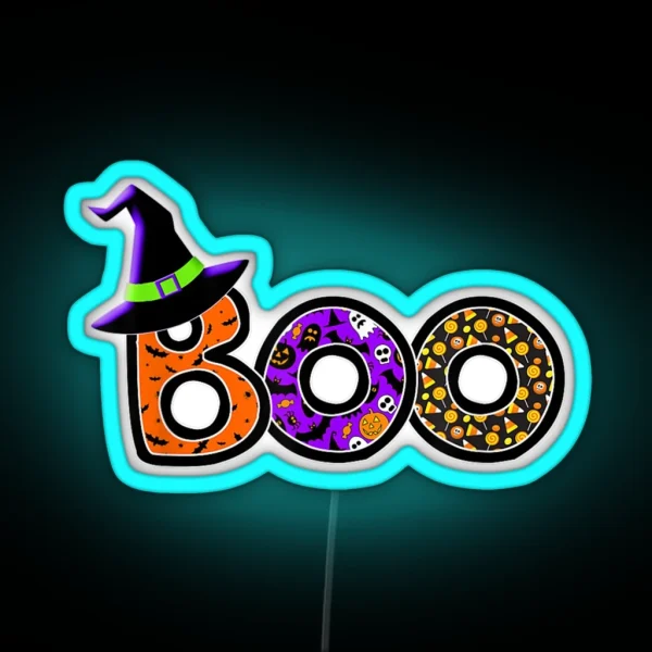 Boo Bees Nurse Couples Halloween RGB Neon Sign