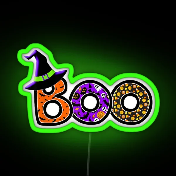 Boo Bees Nurse Couples Halloween RGB Neon Sign