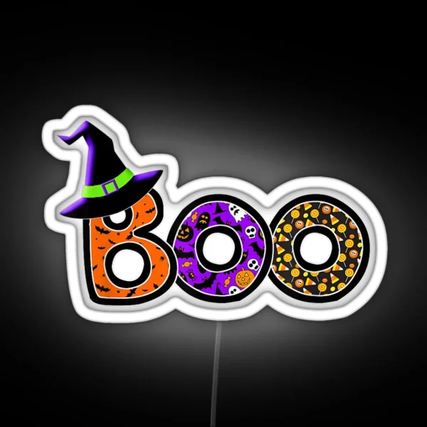 Boo Bees Nurse Couples Halloween RGB Neon Sign