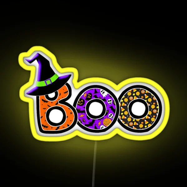 Boo Bees Nurse Couples Halloween RGB Neon Sign