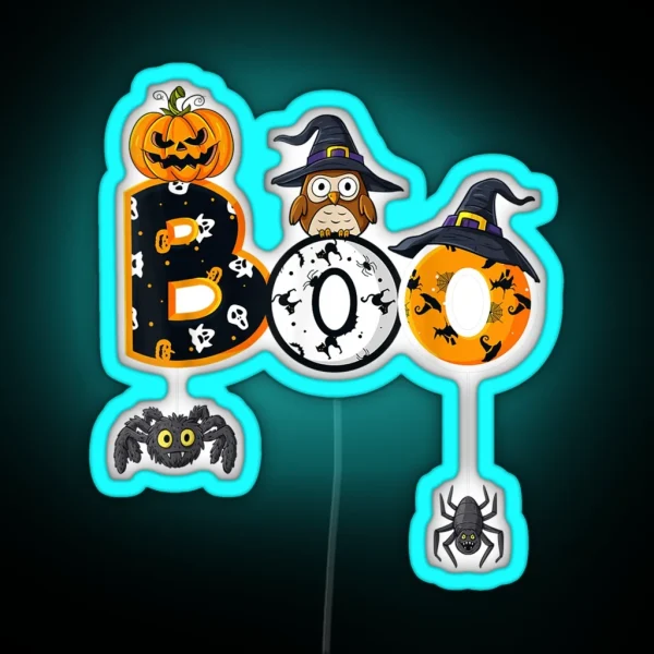 Boo Bees Nurse Couples Halloween RGB Neon Sign