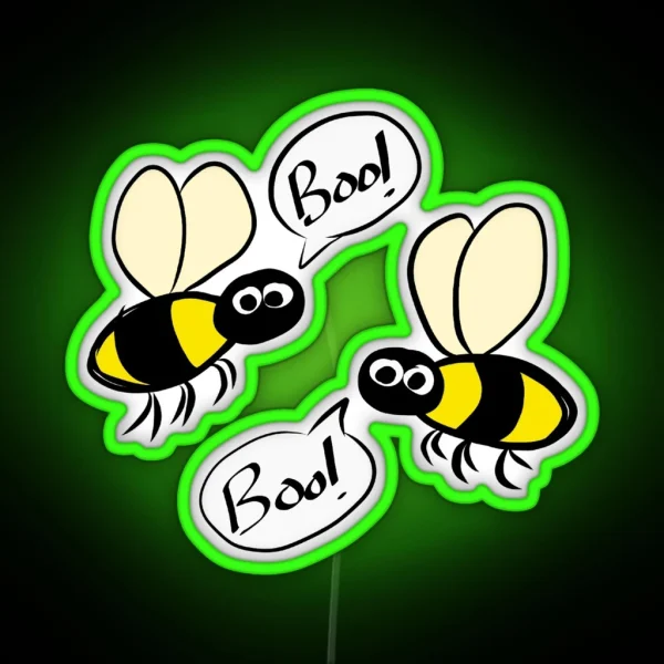 Boo Bees RGB Neon Sign