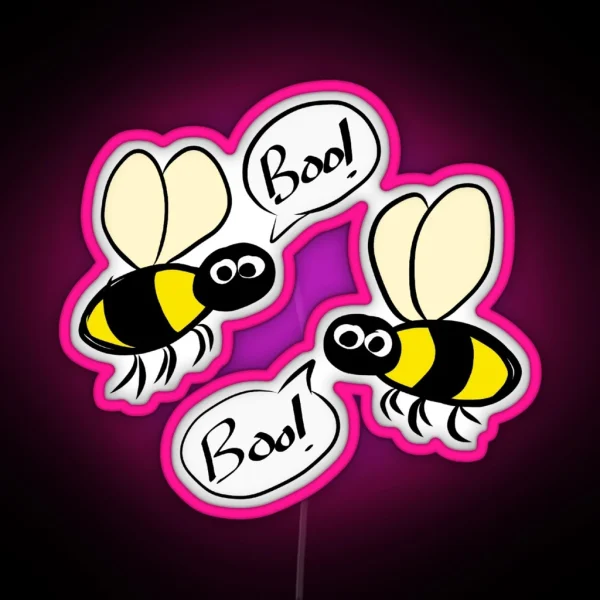 Boo Bees RGB Neon Sign